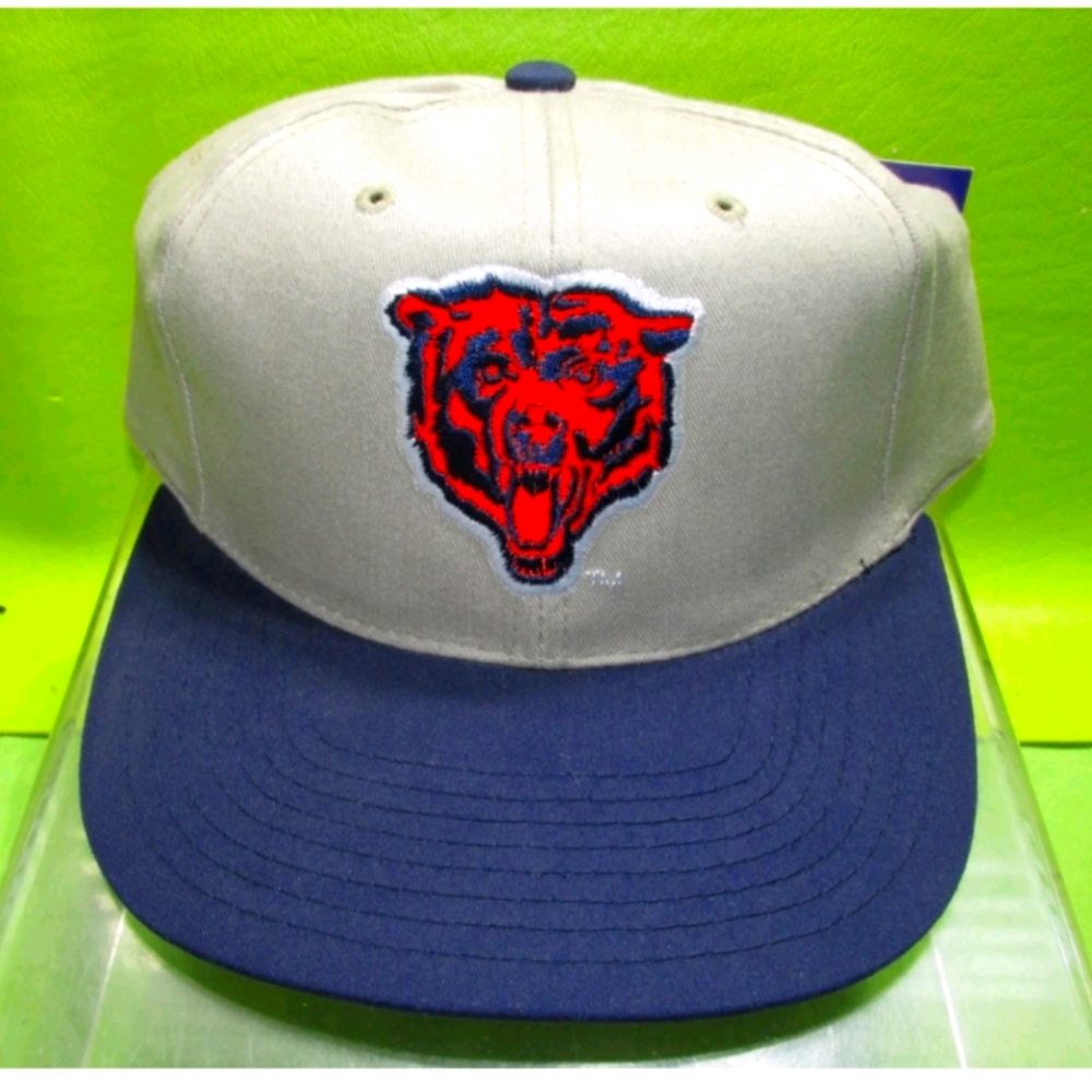 90s Chicago Bears Shadow Snapback Hat NFL New old stock